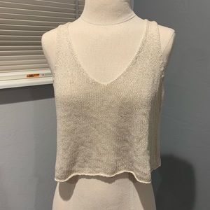 Brandy Melville cropped knit tank top